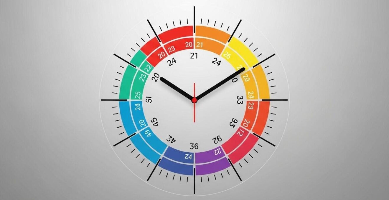Schéma illustrant les phases courtes de sommeil polyphasique réparties sur 24 heures chez un navigateur en mer